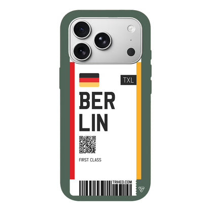 Berlin Bileti Lansman Model İçi Kadife Silikon Telefon Kılıfı