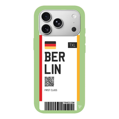 Berlin Bileti Lansman Model İçi Kadife Silikon Telefon Kılıfı