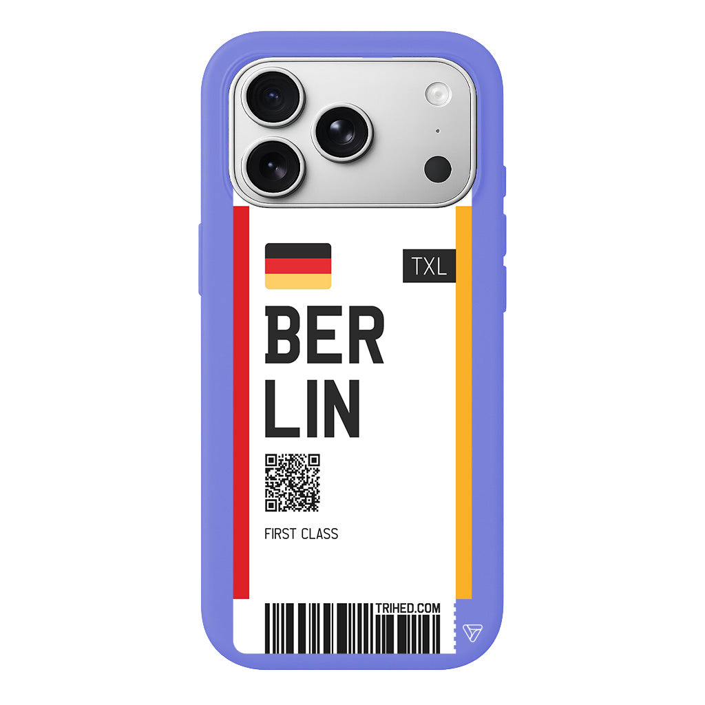 Berlin Bileti Lansman Model İçi Kadife Silikon Telefon Kılıfı