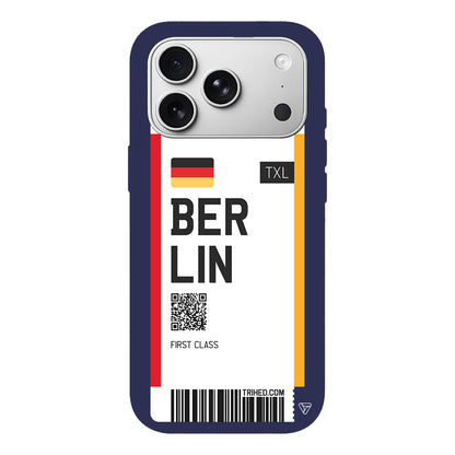 Berlin Bileti Lansman Model İçi Kadife Silikon Telefon Kılıfı