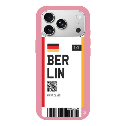 Berlin Bileti Lansman Model İçi Kadife Silikon Telefon Kılıfı