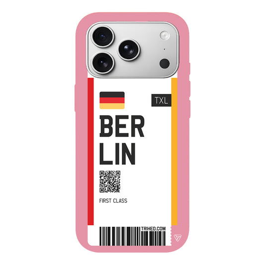 Berlin Bileti Lansman Model İçi Kadife Silikon Telefon Kılıfı