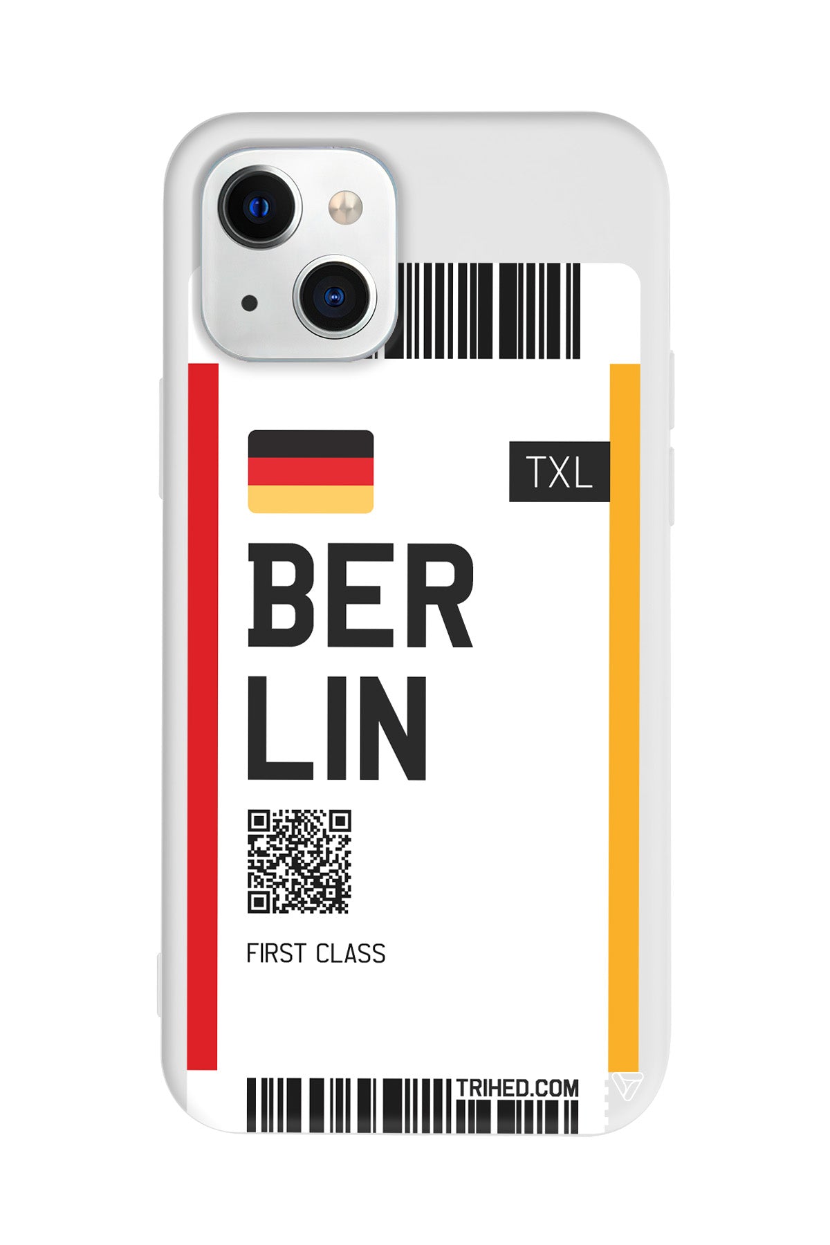 Berlin Bileti Lansman Model İçi Kadife Silikon Telefon Kılıfı