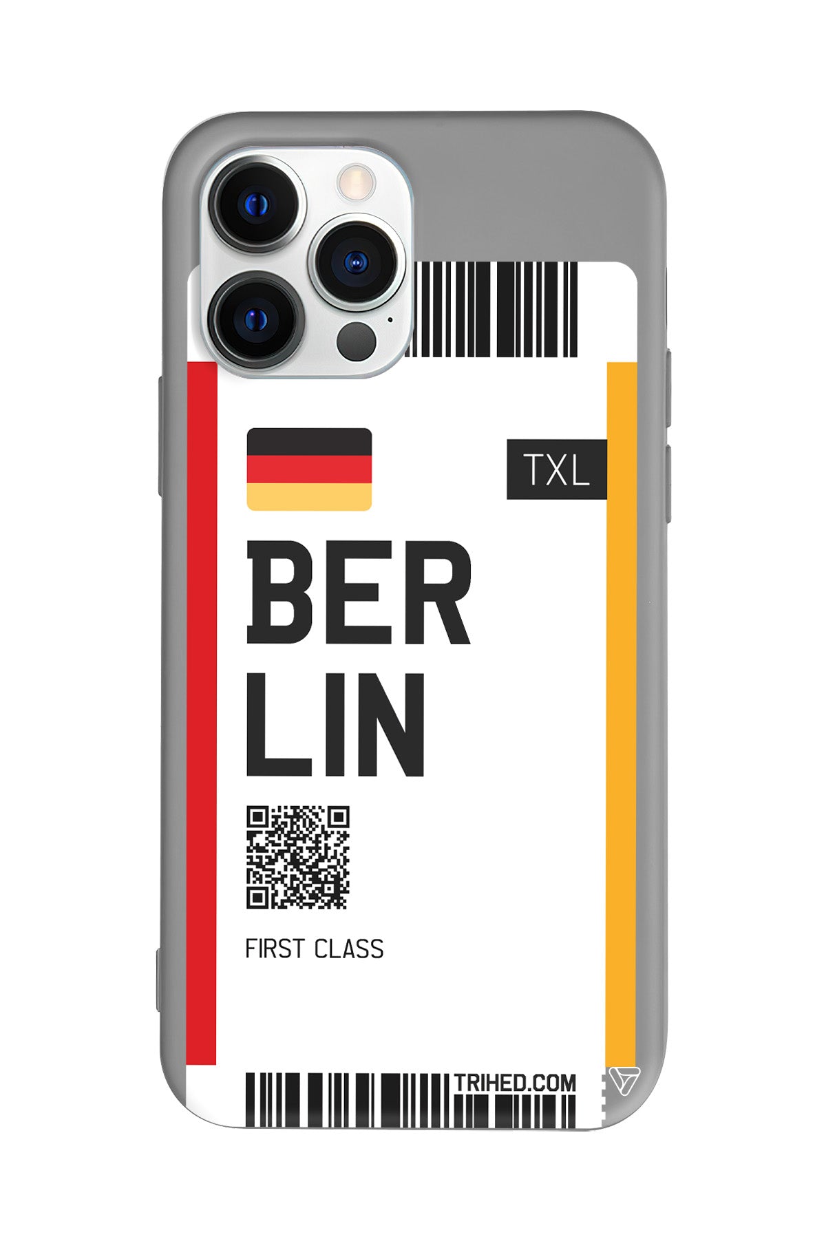 Berlin Bileti Lansman Model İçi Kadife Silikon Telefon Kılıfı