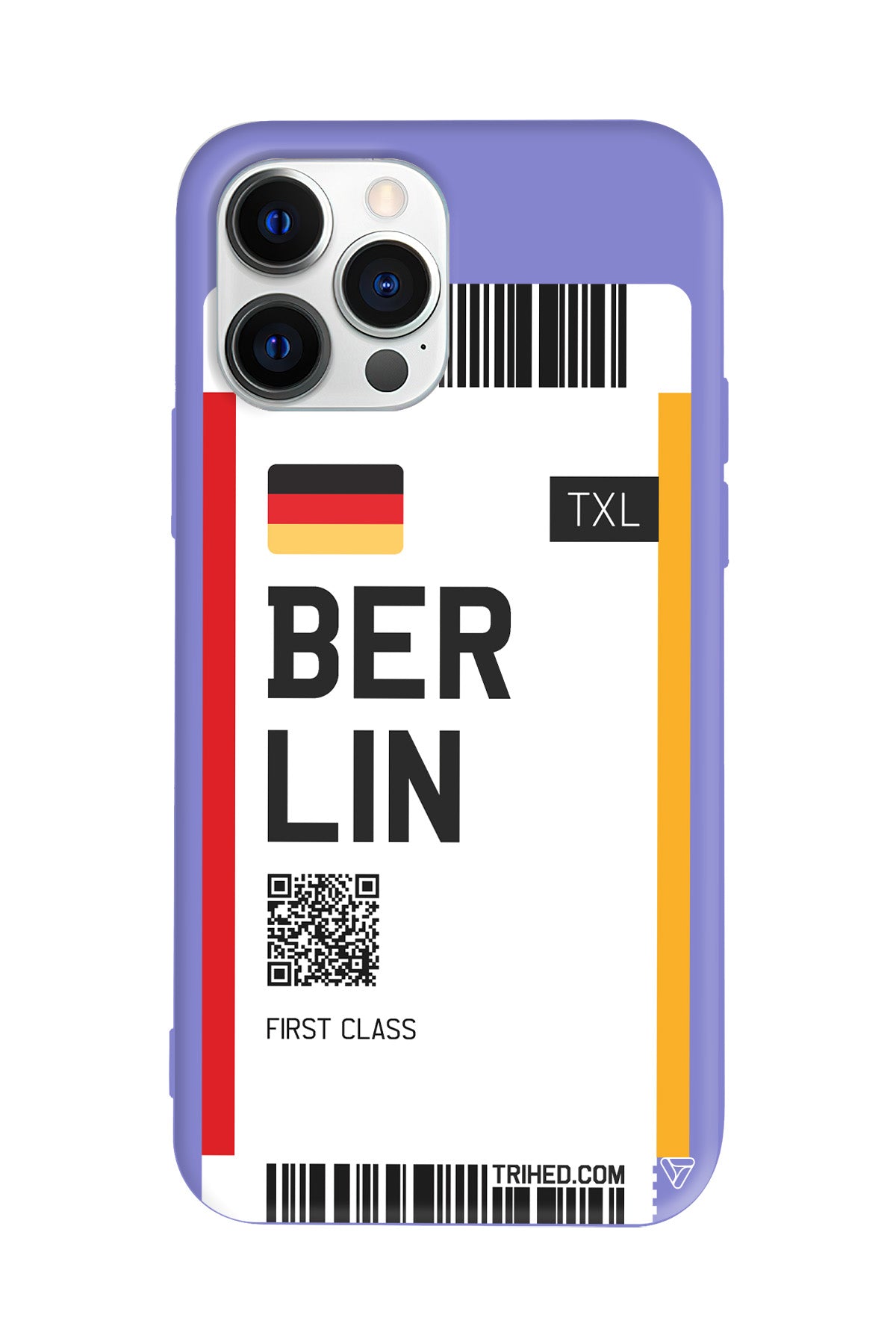 Berlin Bileti Lansman Model İçi Kadife Silikon Telefon Kılıfı