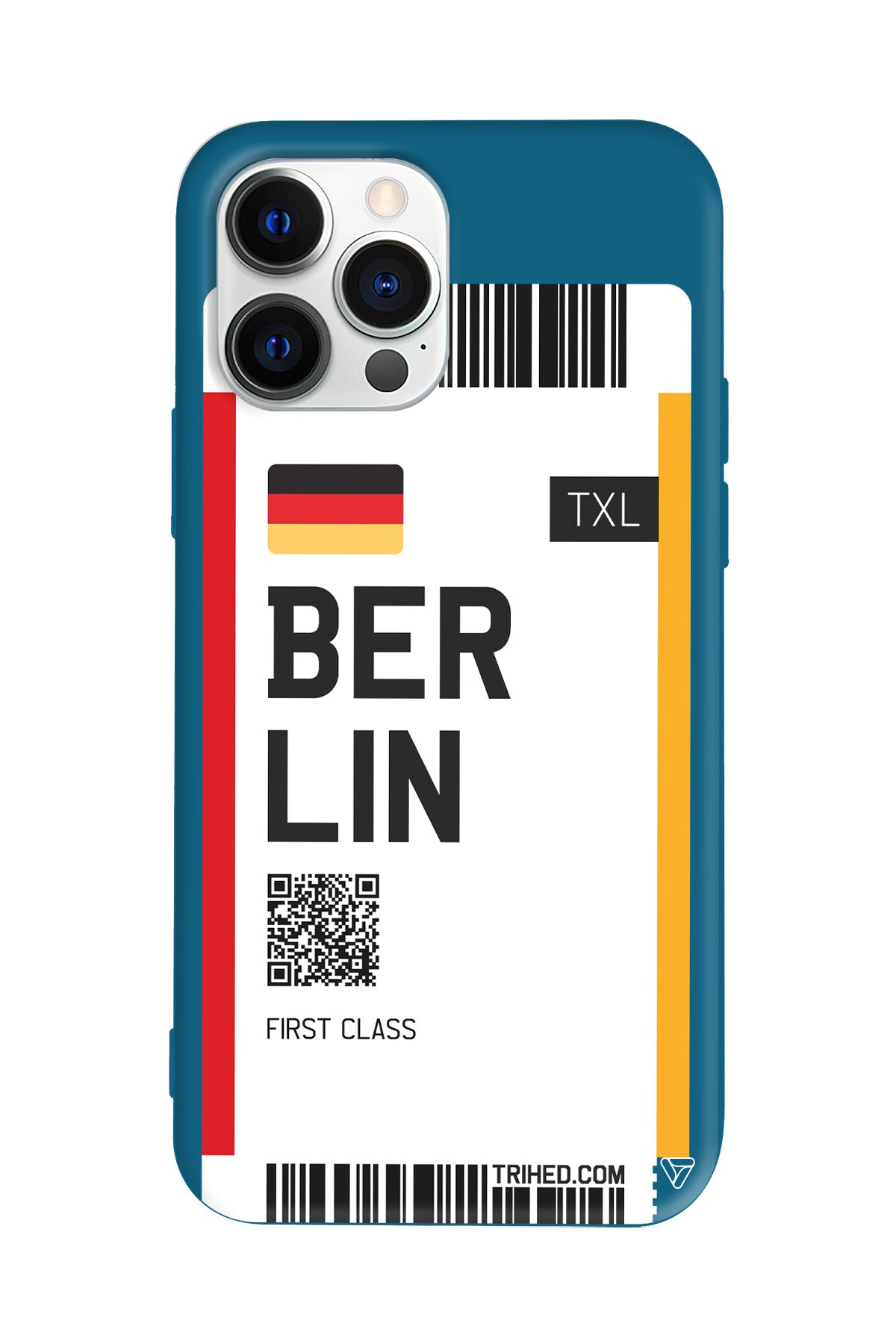 Berlin Bileti Lansman Model İçi Kadife Silikon Telefon Kılıfı