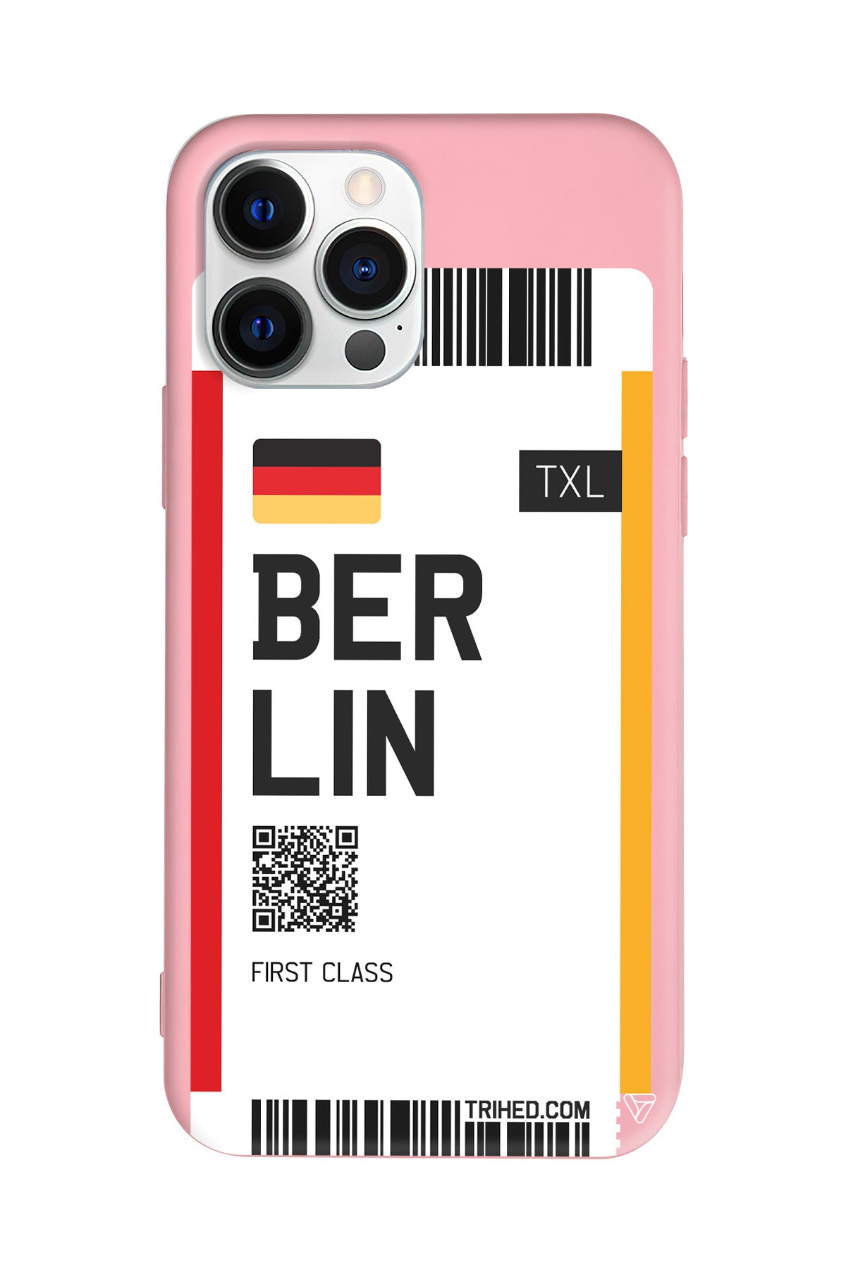 Berlin Bileti Lansman Model İçi Kadife Silikon Telefon Kılıfı