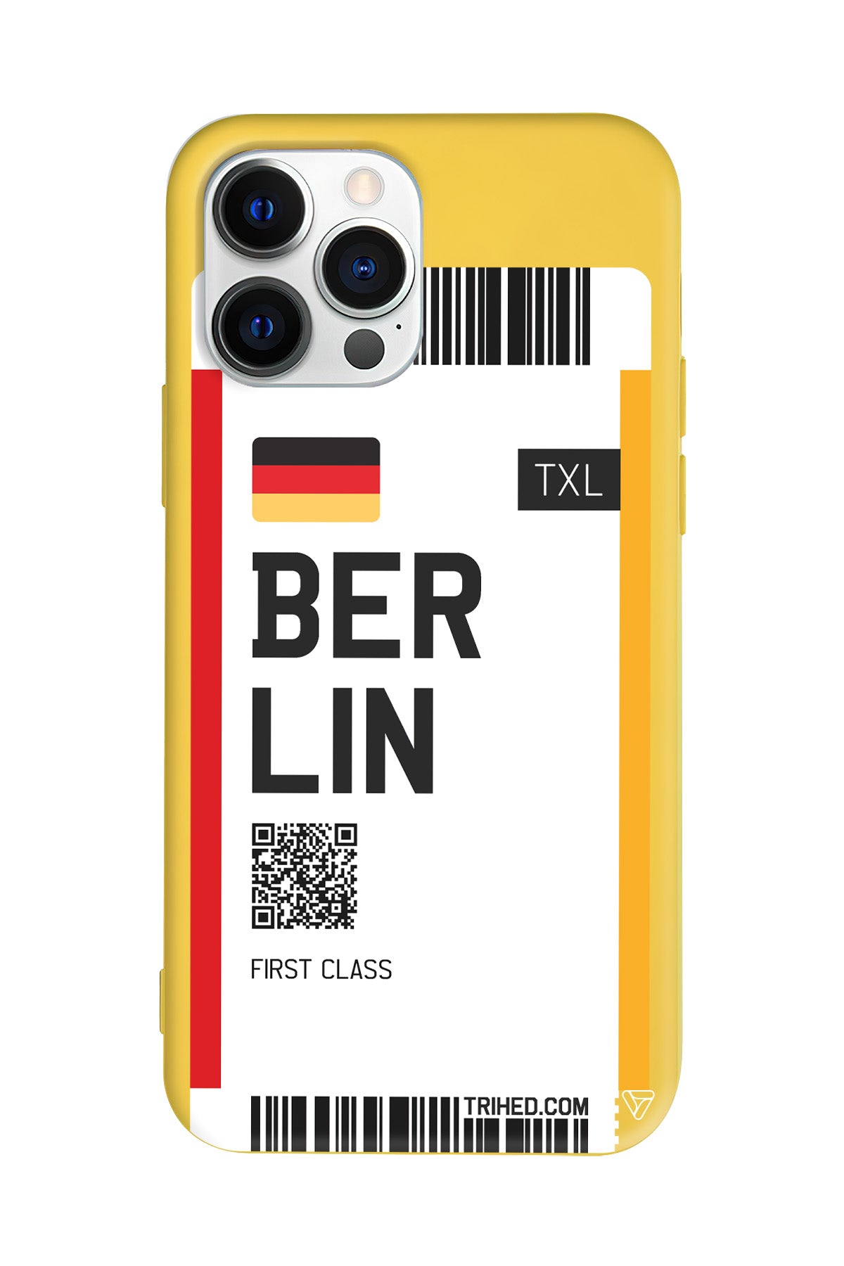 Berlin Bileti Lansman Model İçi Kadife Silikon Telefon Kılıfı