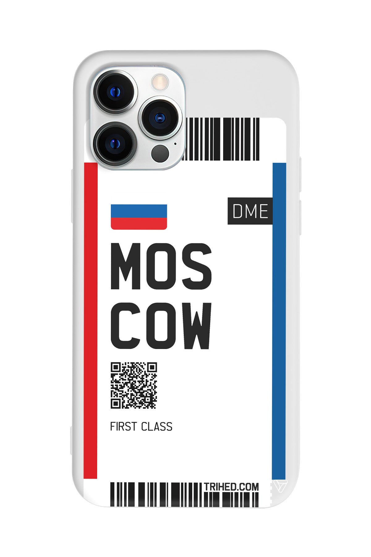 Moscow Bileti Lansman Model İçi Kadife Silikon Telefon Kılıfı