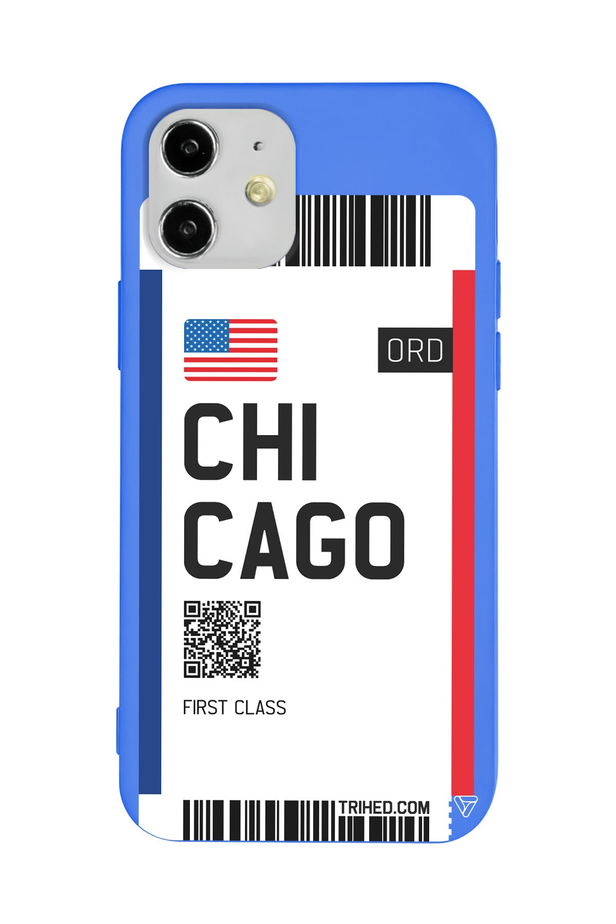 Chicago Bileti Lansman Model İçi Kadife Silikon Telefon Kılıfı