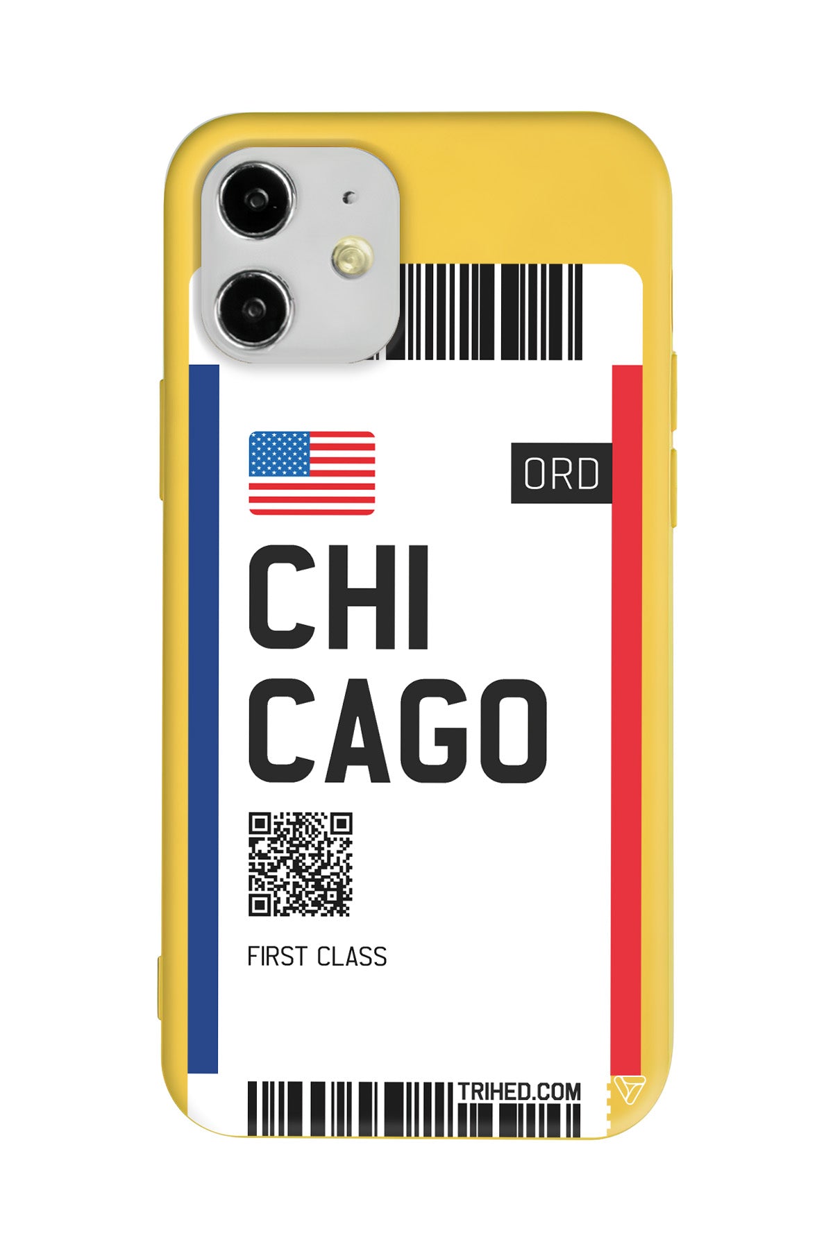 Chicago Bileti Lansman Model İçi Kadife Silikon Telefon Kılıfı