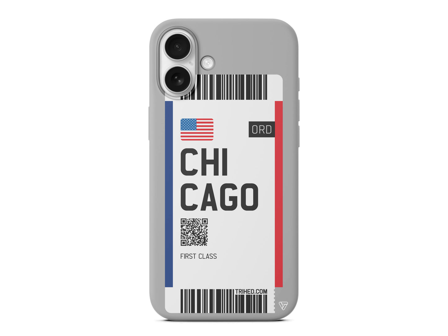 Chicago Bileti Lansman Model İçi Kadife Silikon Telefon Kılıfı