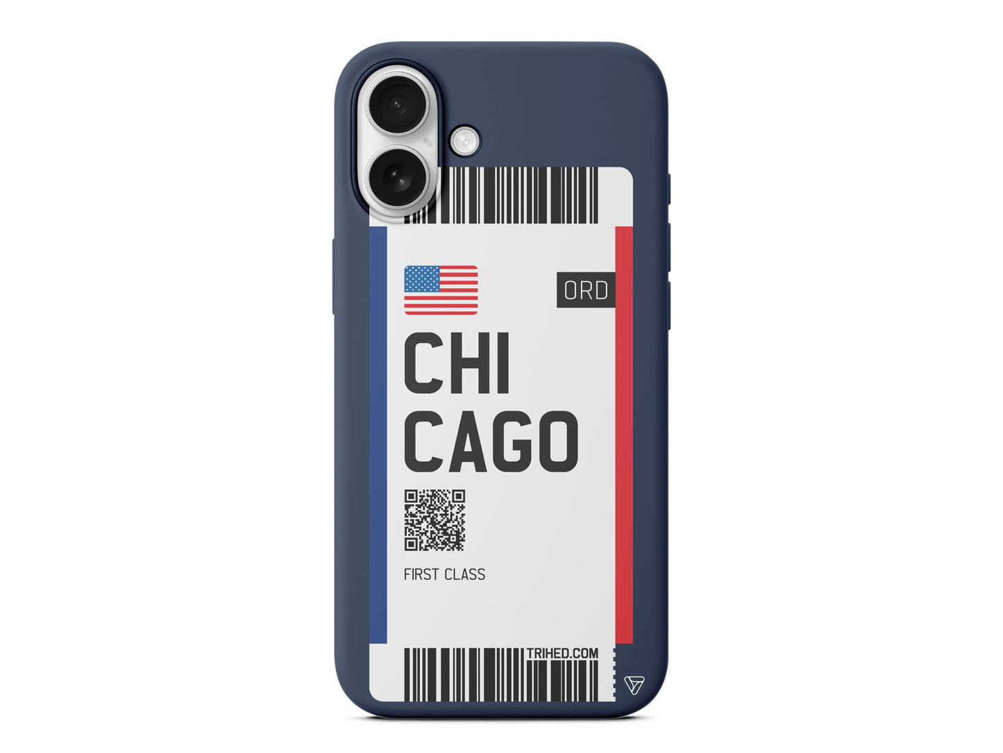 Chicago Bileti Lansman Model İçi Kadife Silikon Telefon Kılıfı