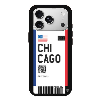 Chicago Bileti Lansman Model İçi Kadife Silikon Telefon Kılıfı