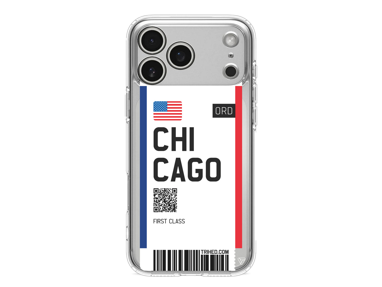 Chicago Bileti Lansman Model İçi Kadife Silikon Telefon Kılıfı