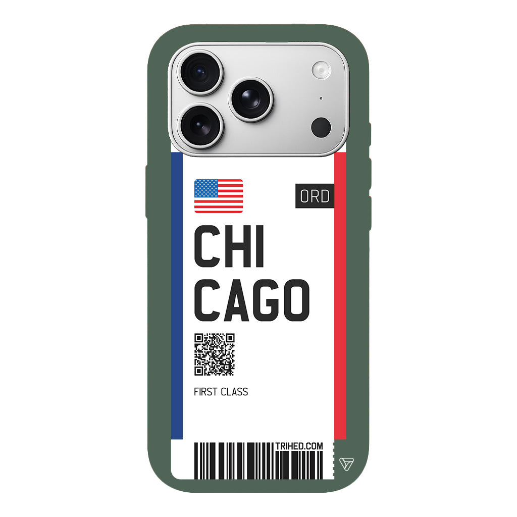 Chicago Bileti Lansman Model İçi Kadife Silikon Telefon Kılıfı