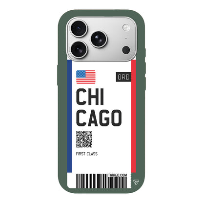 Chicago Bileti Lansman Model İçi Kadife Silikon Telefon Kılıfı