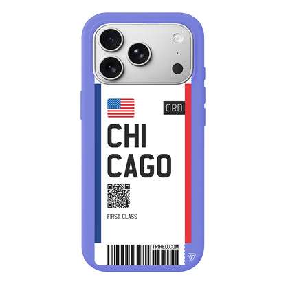 Chicago Bileti Lansman Model İçi Kadife Silikon Telefon Kılıfı