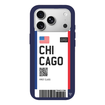 Chicago Bileti Lansman Model İçi Kadife Silikon Telefon Kılıfı