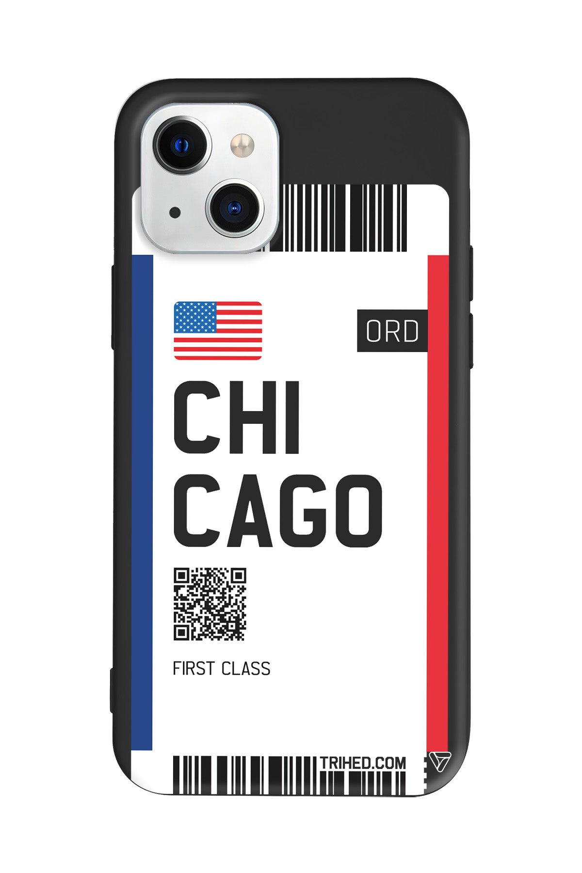 Chicago Bileti Lansman Model İçi Kadife Silikon Telefon Kılıfı – Plus Serisine Özel