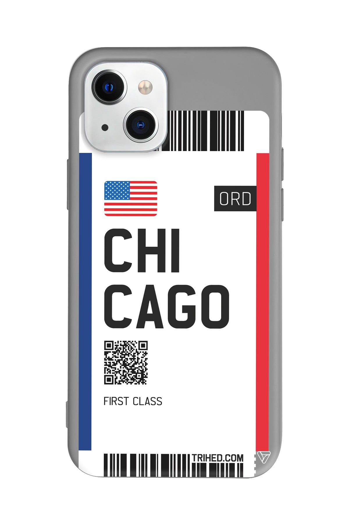 Chicago Bileti Lansman Model İçi Kadife Silikon Telefon Kılıfı – Plus Serisine Özel