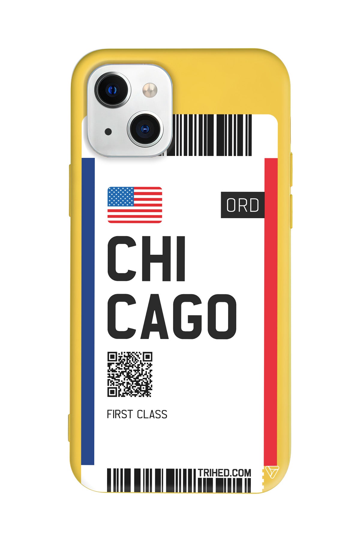 Chicago Bileti Lansman Model İçi Kadife Silikon Telefon Kılıfı