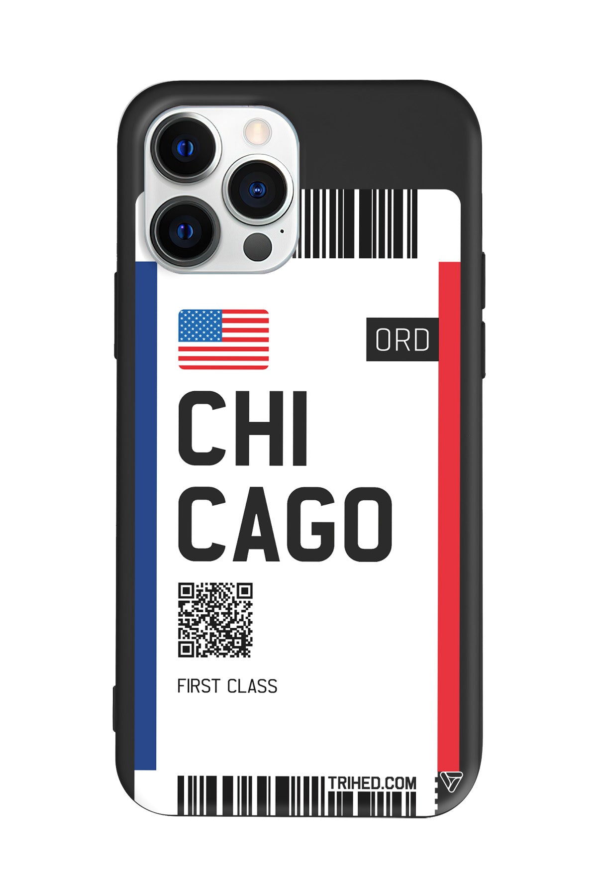 Chicago Bileti Lansman Model İçi Kadife Silikon Telefon Kılıfı