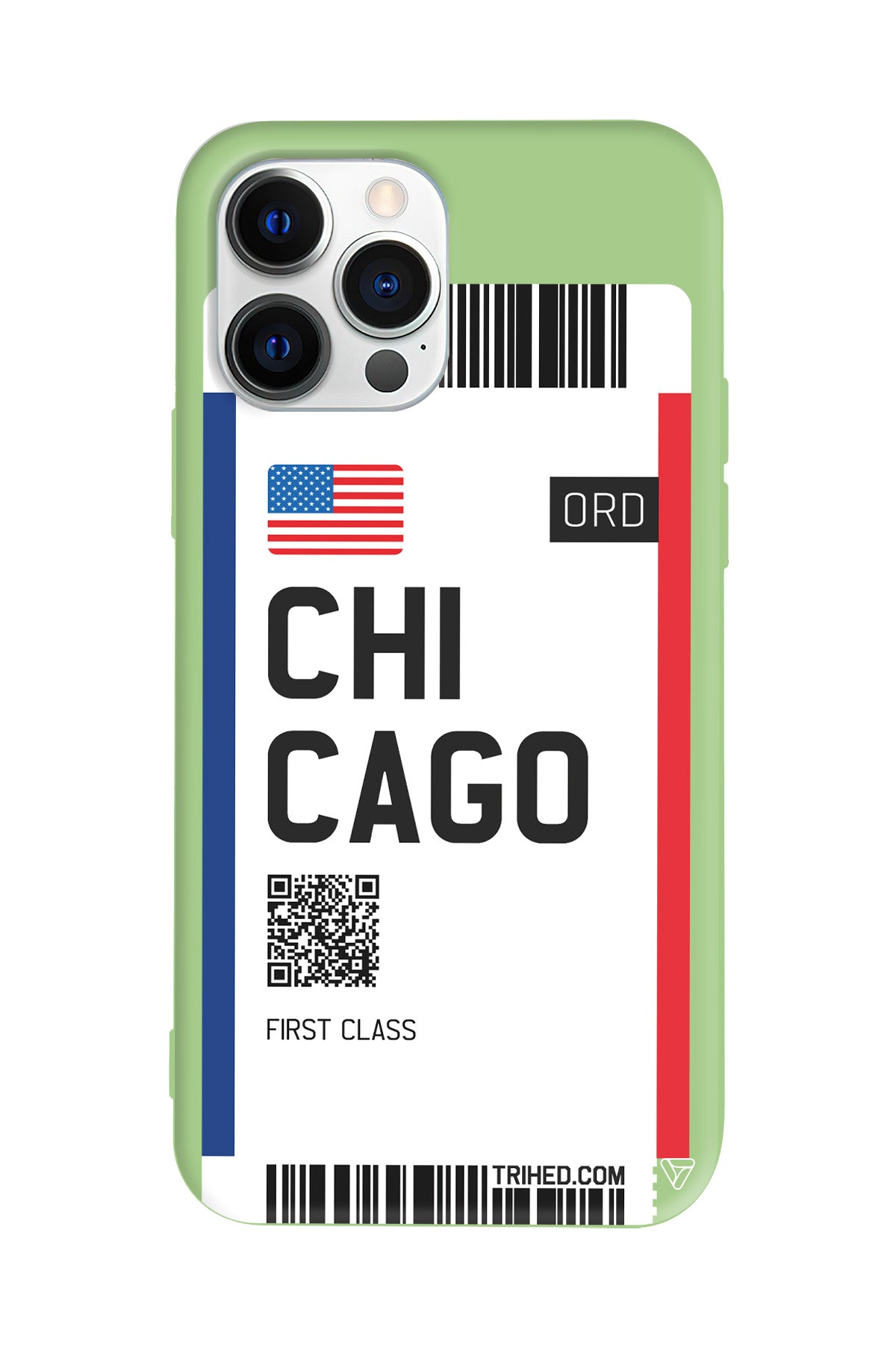 Chicago Bileti Lansman Model İçi Kadife Silikon Telefon Kılıfı