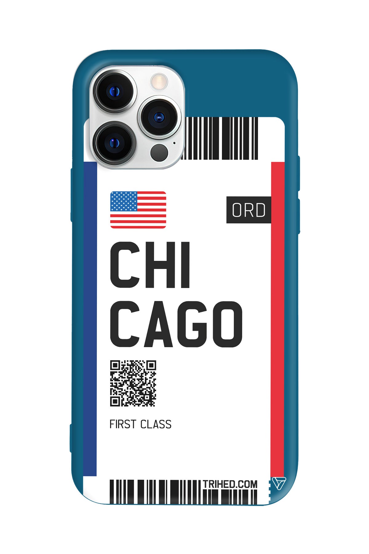 Chicago Bileti Lansman Model İçi Kadife Silikon Telefon Kılıfı