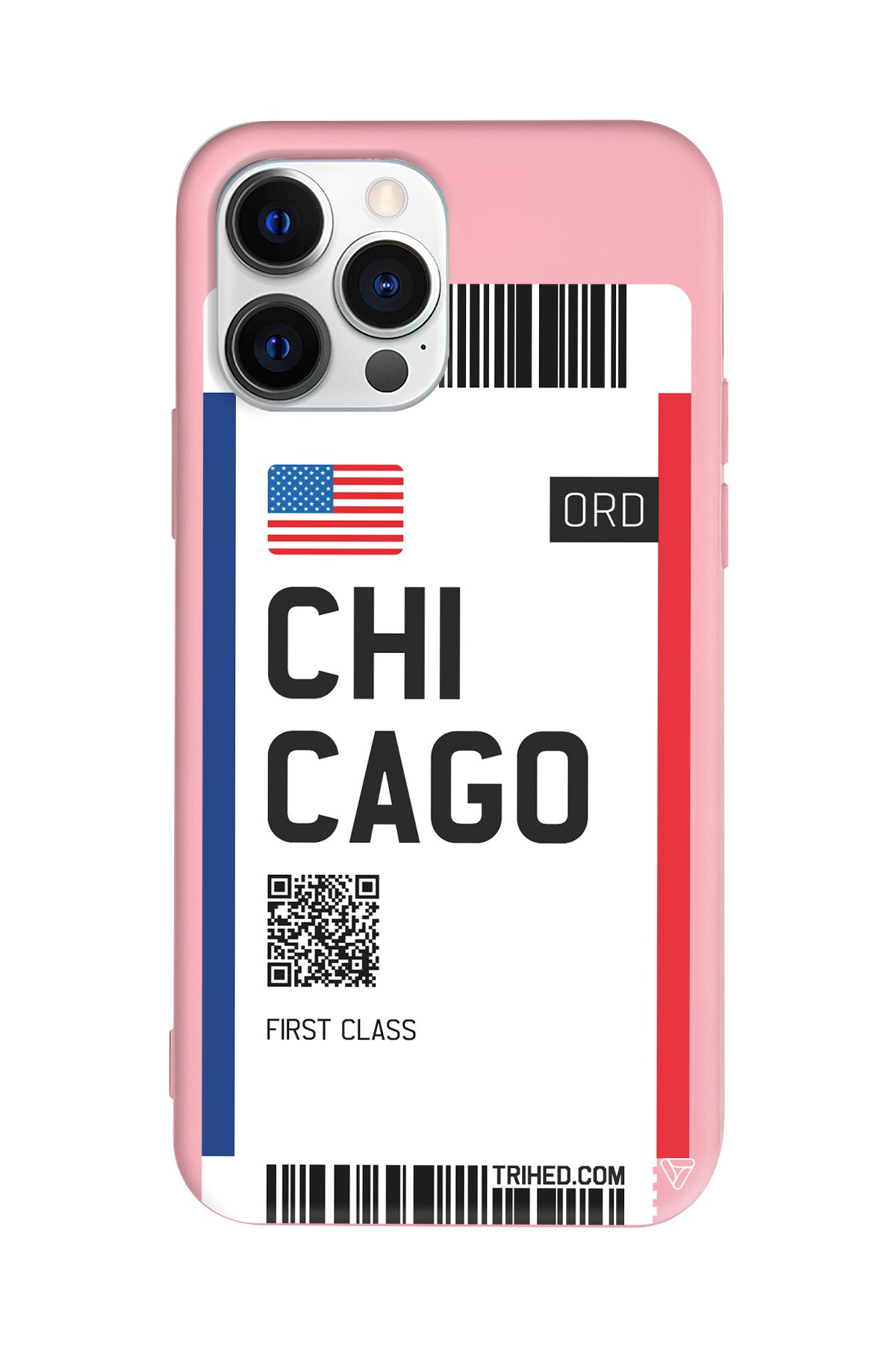 Chicago Bileti Lansman Model İçi Kadife Silikon Telefon Kılıfı