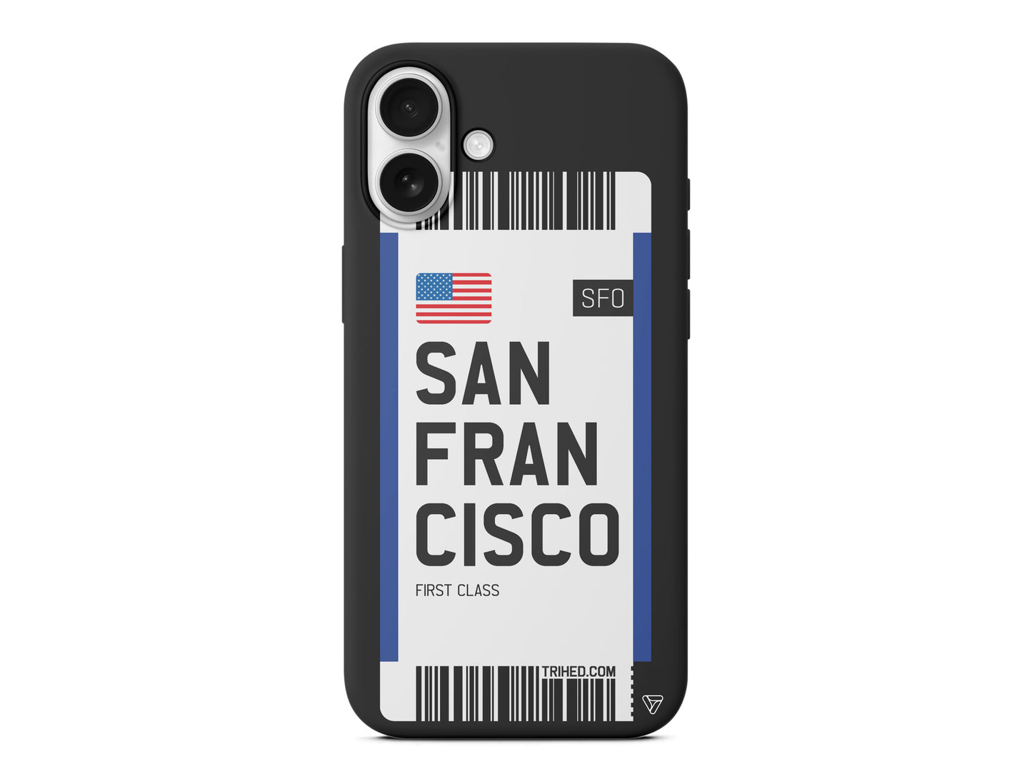 San Francisco Bileti Lansman Model İçi Kadife Silikon Telefon Kılıfı