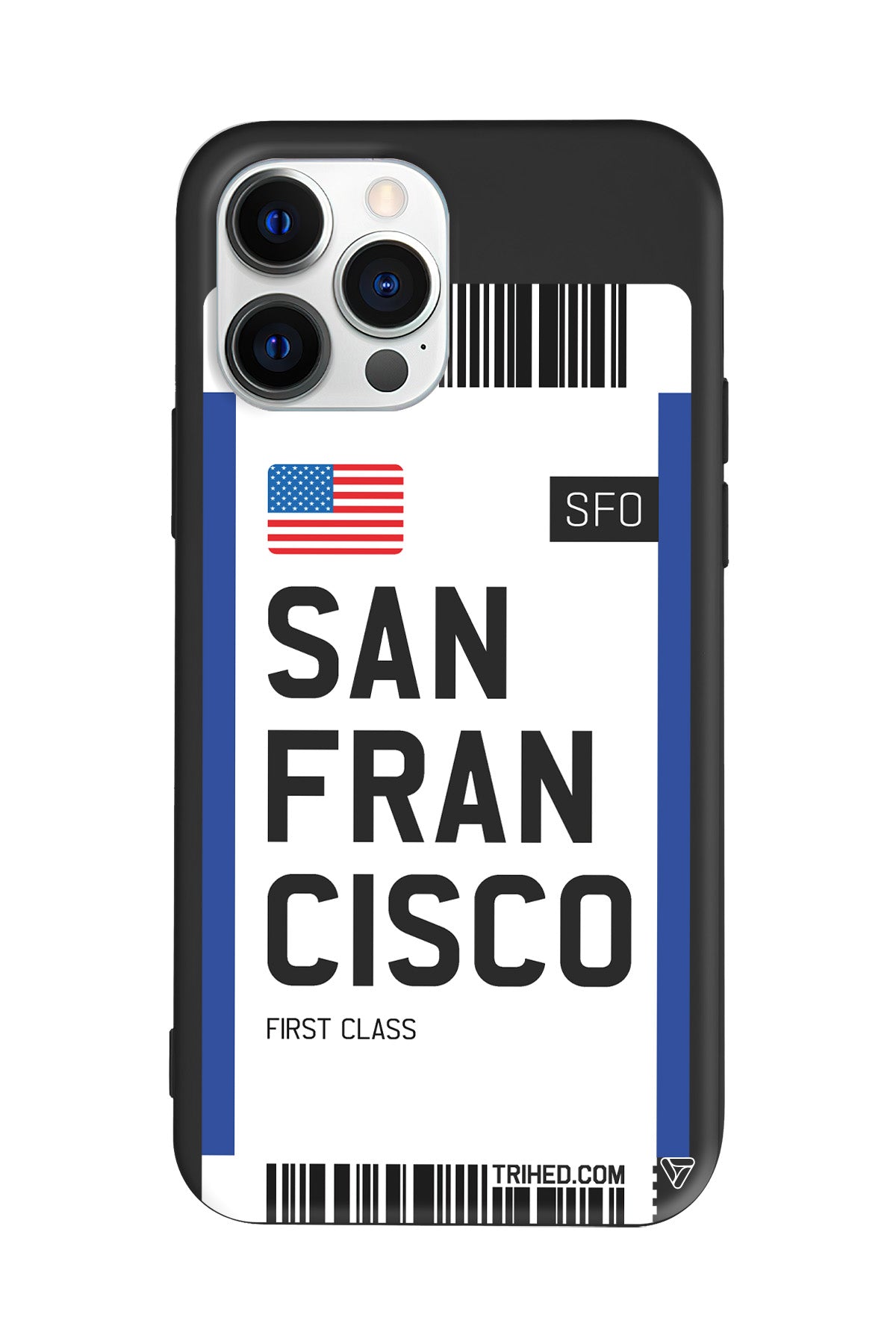 San Francisco Bileti Lansman Model İçi Kadife Silikon Telefon Kılıfı