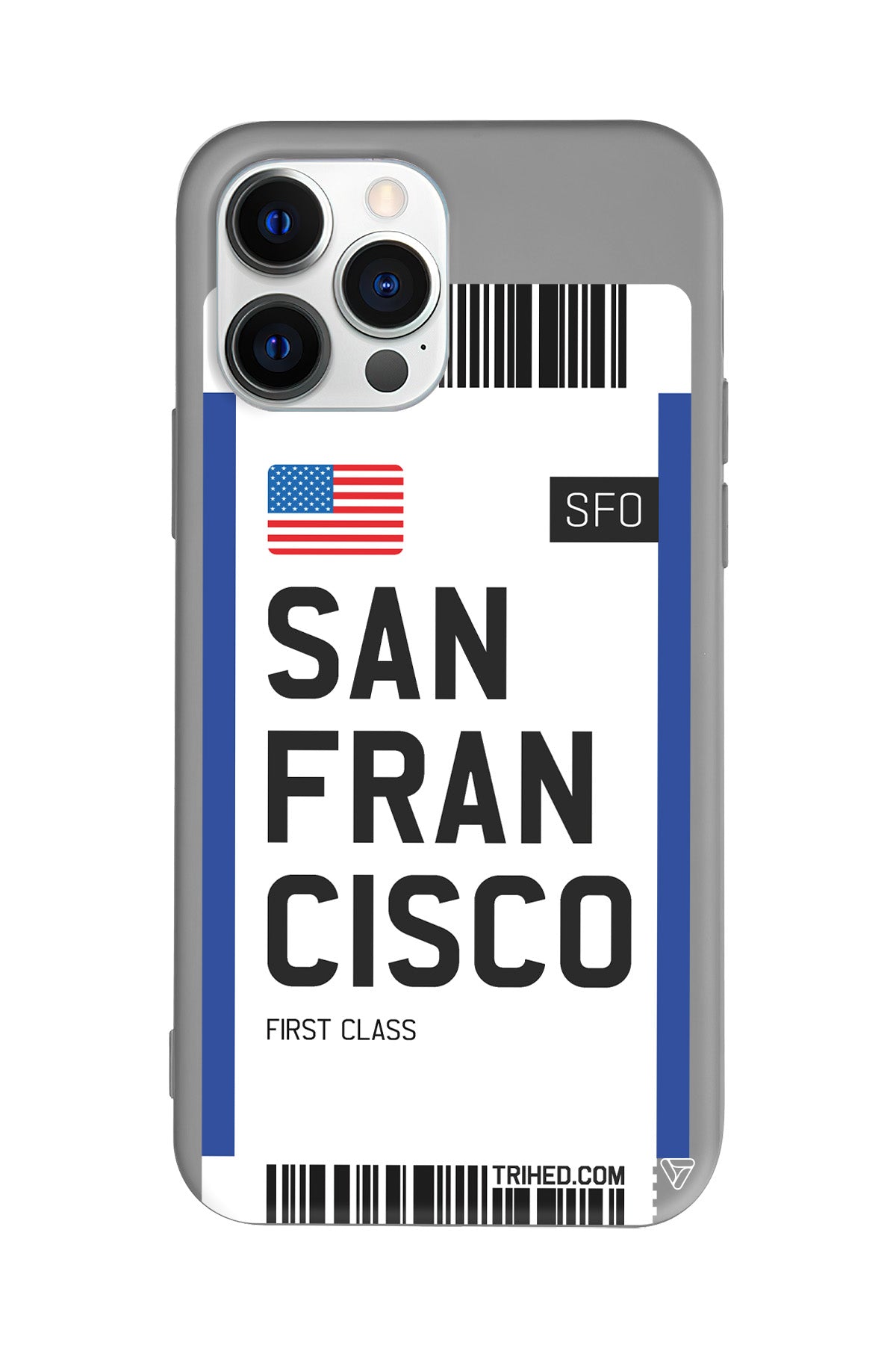 San Francisco Bileti Lansman Model İçi Kadife Silikon Telefon Kılıfı