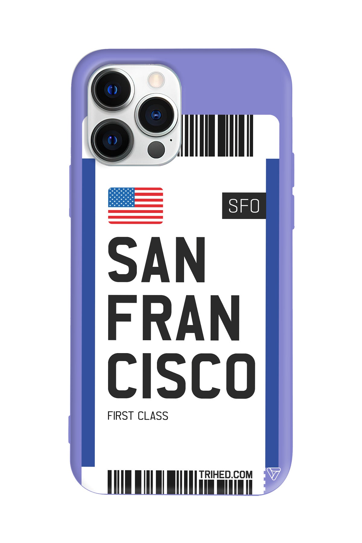 San Francisco Bileti Lansman Model İçi Kadife Silikon Telefon Kılıfı