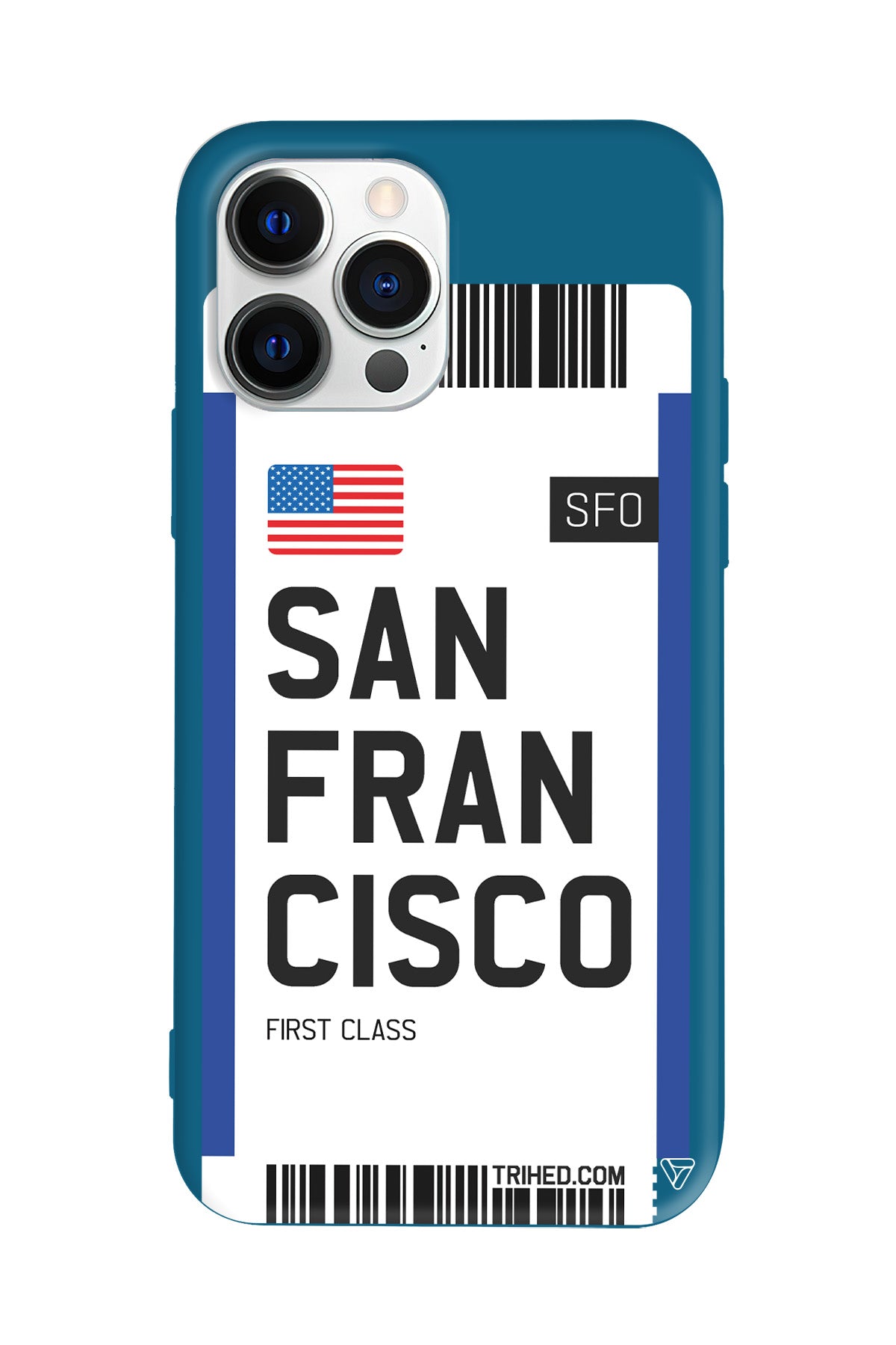 San Francisco Bileti Lansman Model İçi Kadife Silikon Telefon Kılıfı