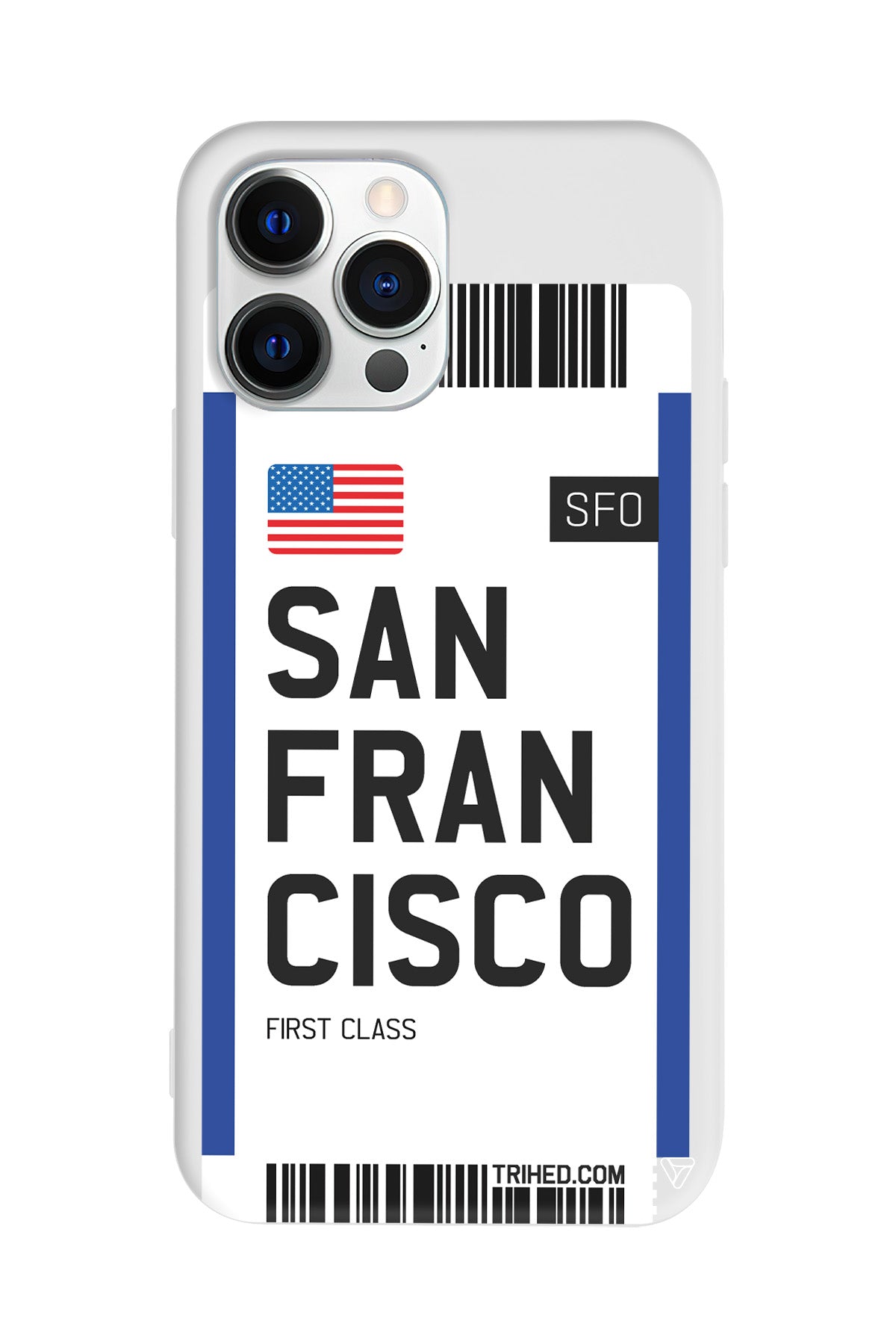 San Francisco Bileti Lansman Model İçi Kadife Silikon Telefon Kılıfı