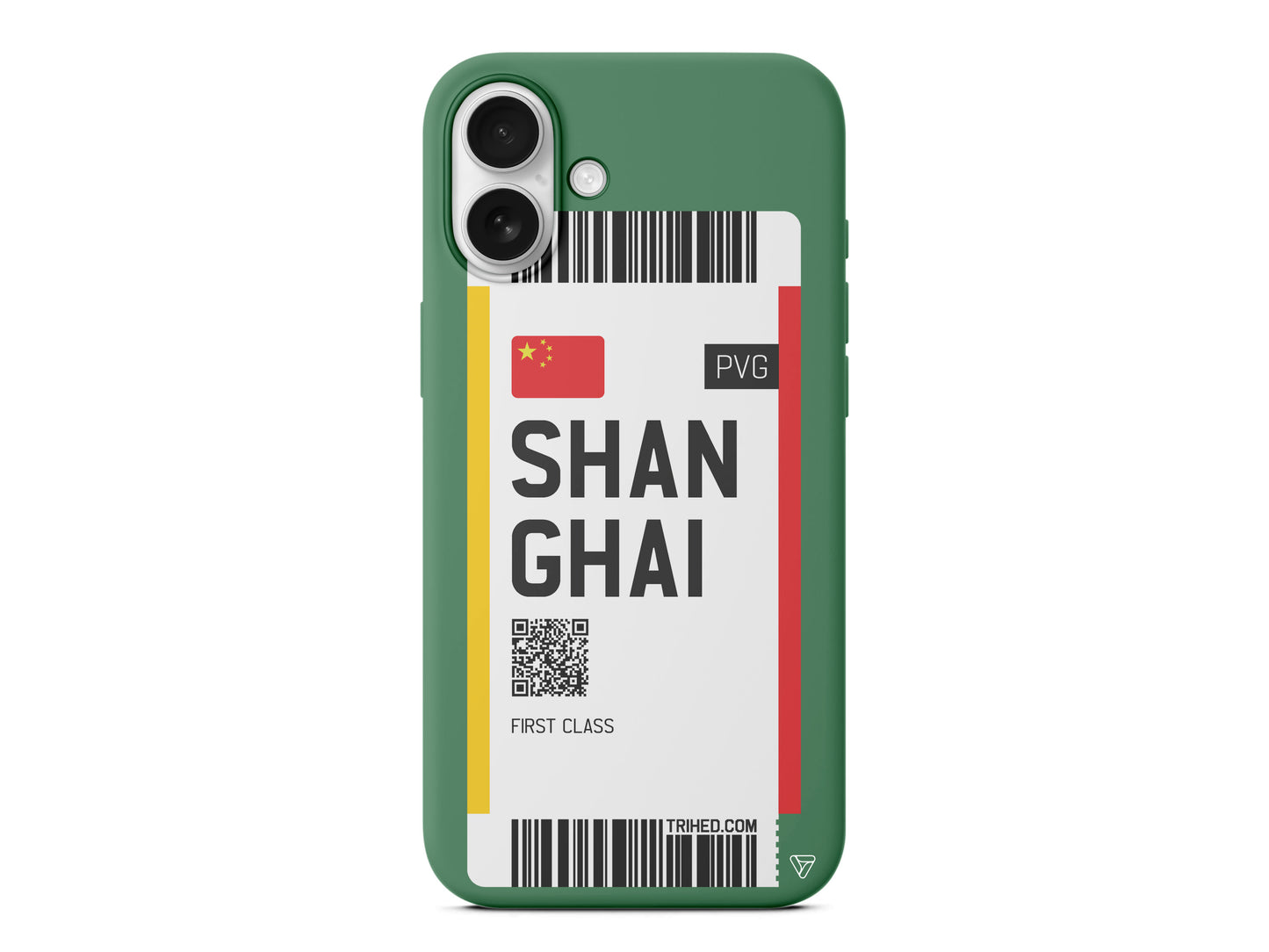 Shanghai Bileti Lansman Model İçi Kadife Silikon Telefon Kılıfı