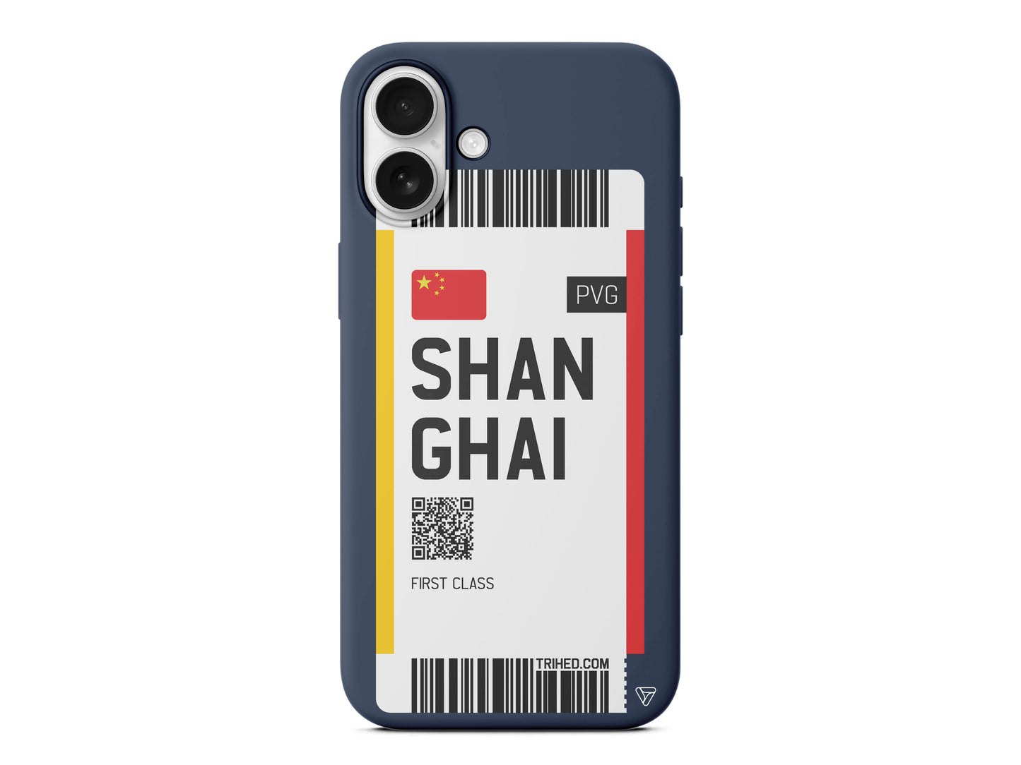 Shanghai Bileti Lansman Model İçi Kadife Silikon Telefon Kılıfı