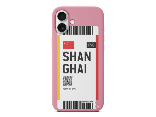 Shanghai Bileti Lansman Model İçi Kadife Silikon Telefon Kılıfı – Plus Serisine Özel