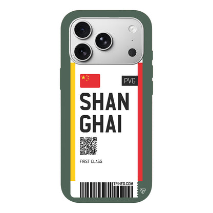 Shanghai Bileti Lansman Model İçi Kadife Silikon Telefon Kılıfı