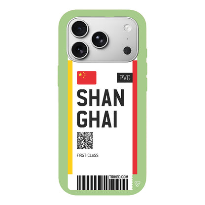 Shanghai Bileti Lansman Model İçi Kadife Silikon Telefon Kılıfı