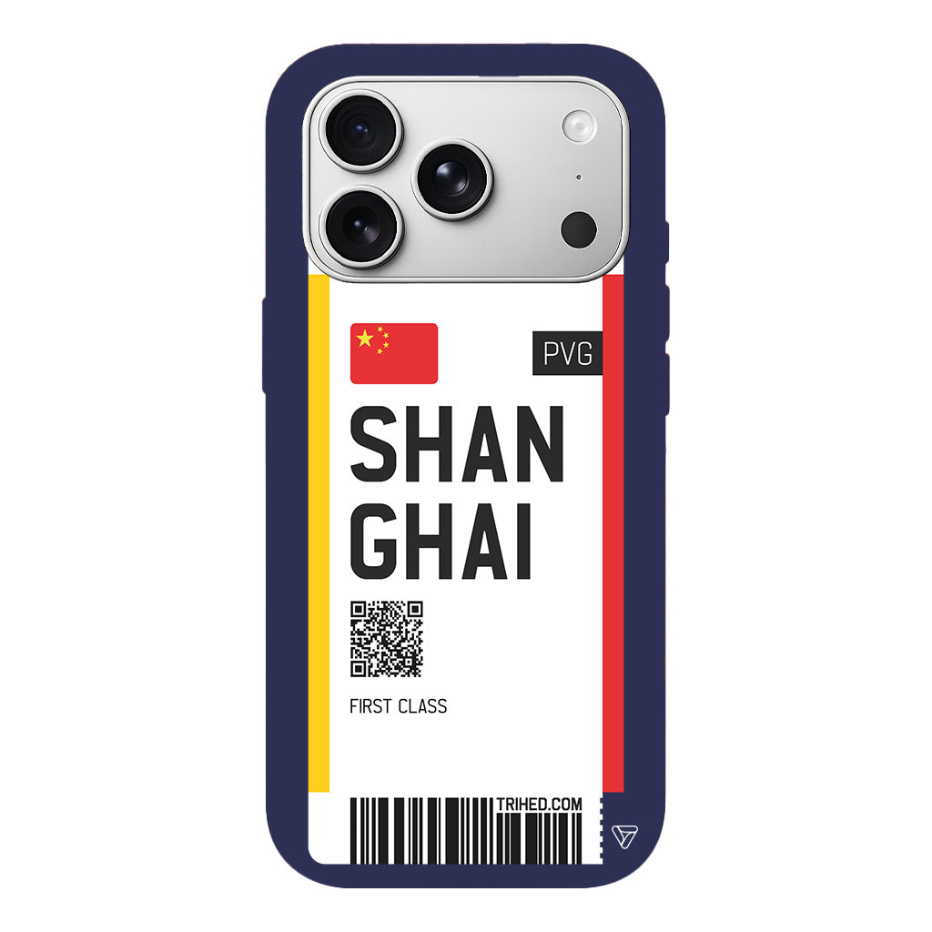 Shanghai Bileti Lansman Model İçi Kadife Silikon Telefon Kılıfı