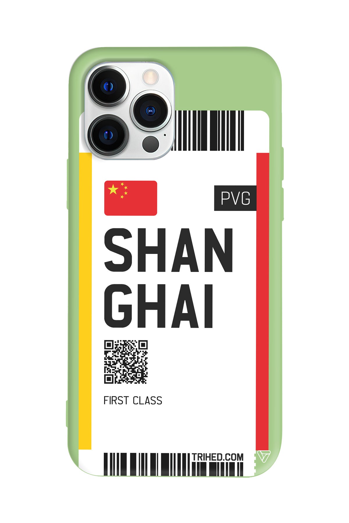 Shanghai Bileti Lansman Model İçi Kadife Silikon Telefon Kılıfı