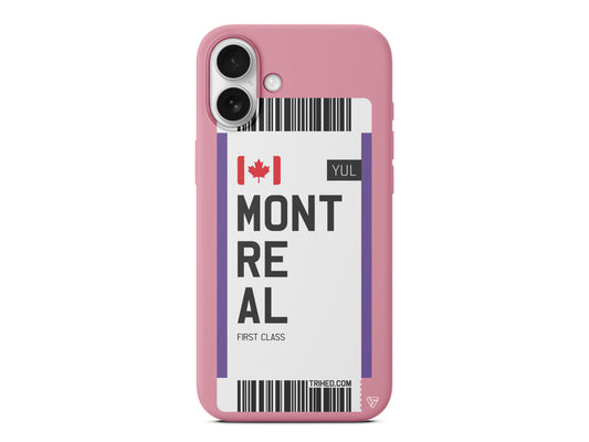 Montreal Bileti Lansman Model İçi Kadife Silikon Telefon Kılıfı – Plus Serisine Özel