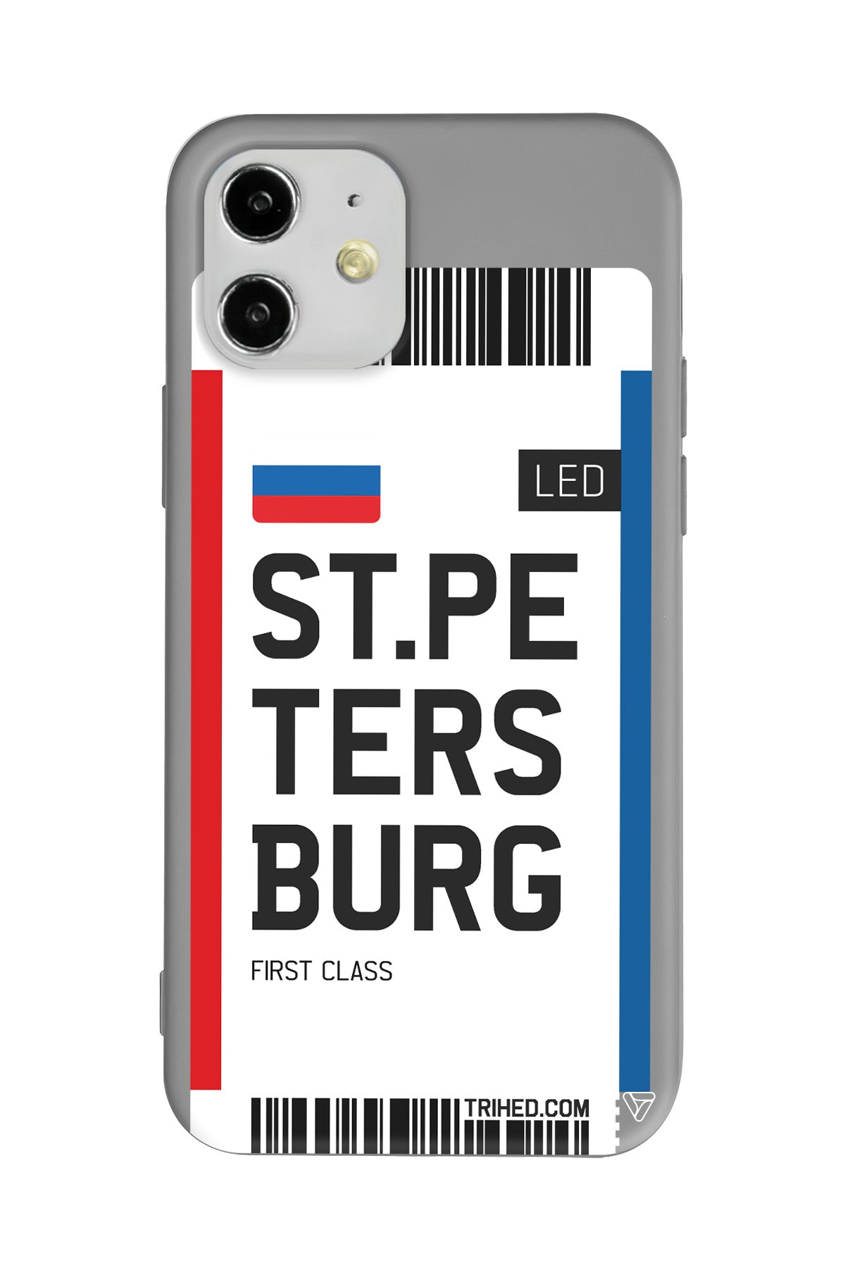 ST. Petersburg Bileti Lansman Model İçi Kadife Silikon Telefon Kılıfı