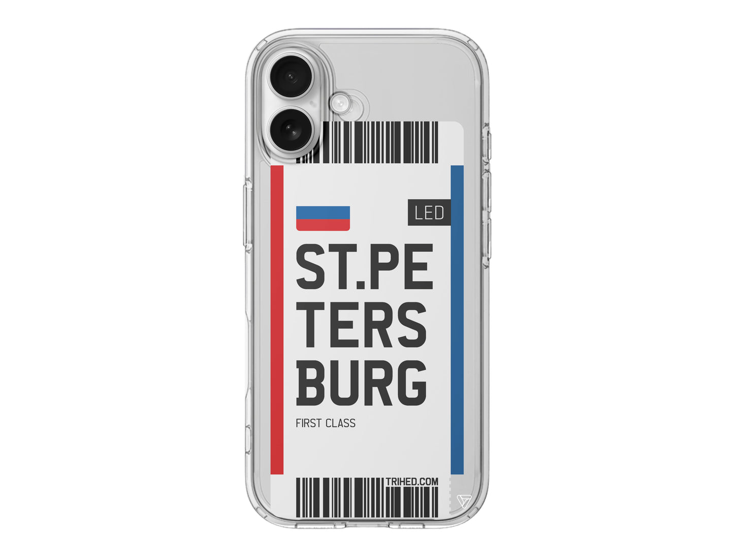 ST. Petersburg Bileti Lansman Model İçi Kadife Silikon Telefon Kılıfı – Plus Serisine Özel