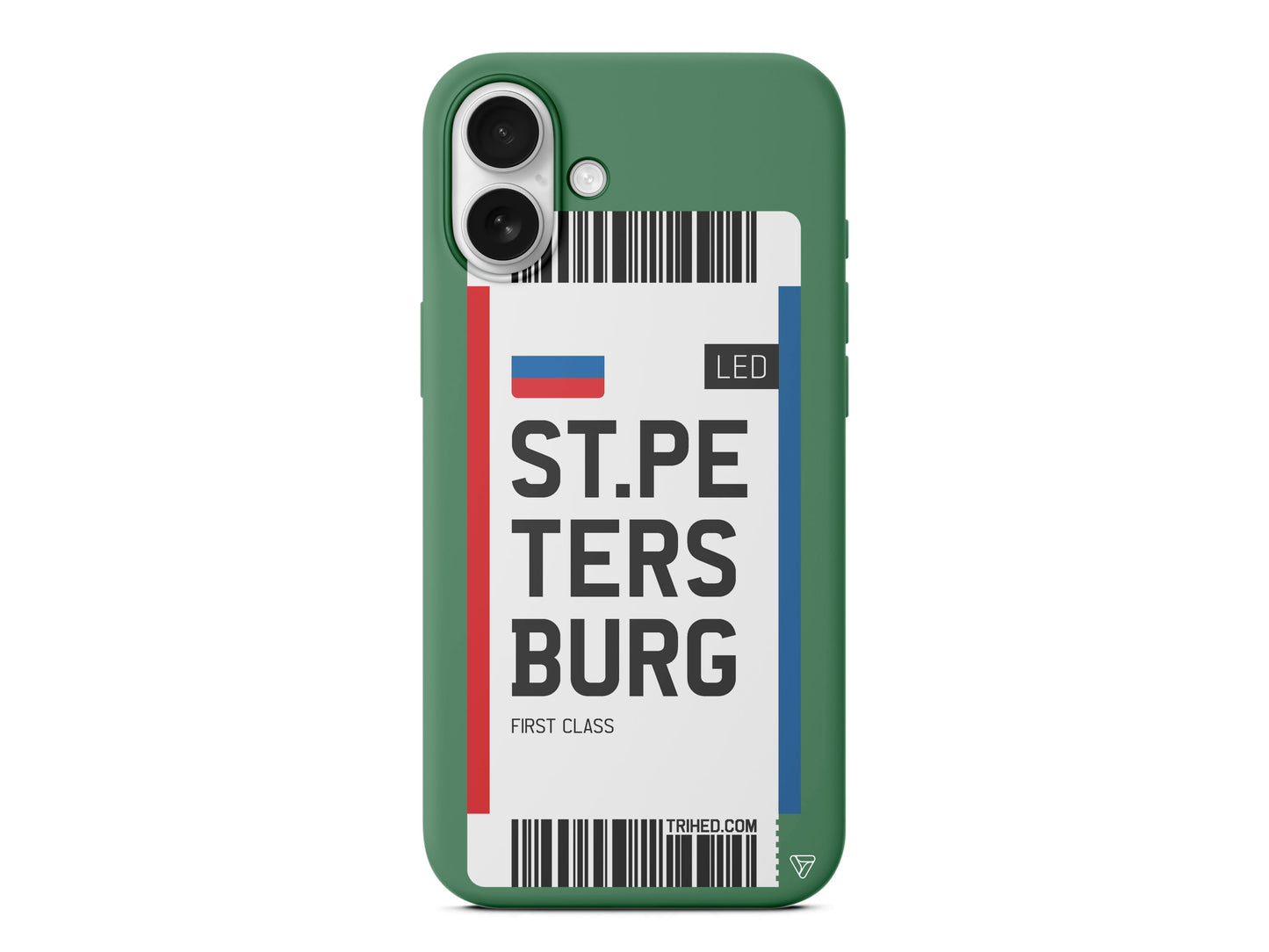 ST. Petersburg Bileti Lansman Model İçi Kadife Silikon Telefon Kılıfı