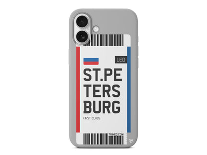 ST. Petersburg Bileti Lansman Model İçi Kadife Silikon Telefon Kılıfı – Plus Serisine Özel