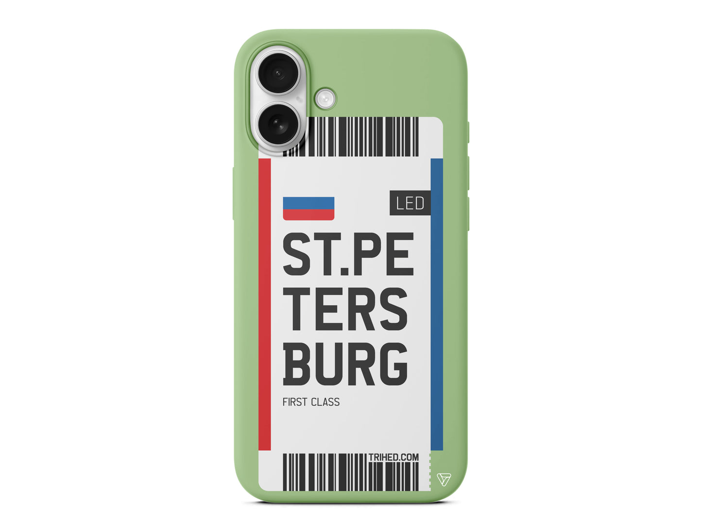 ST. Petersburg Bileti Lansman Model İçi Kadife Silikon Telefon Kılıfı