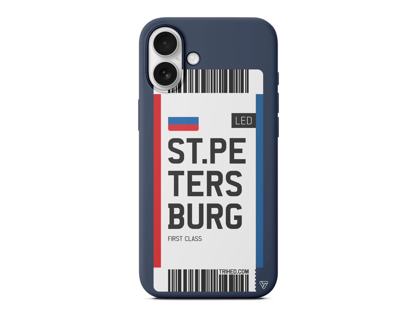 ST. Petersburg Bileti Lansman Model İçi Kadife Silikon Telefon Kılıfı